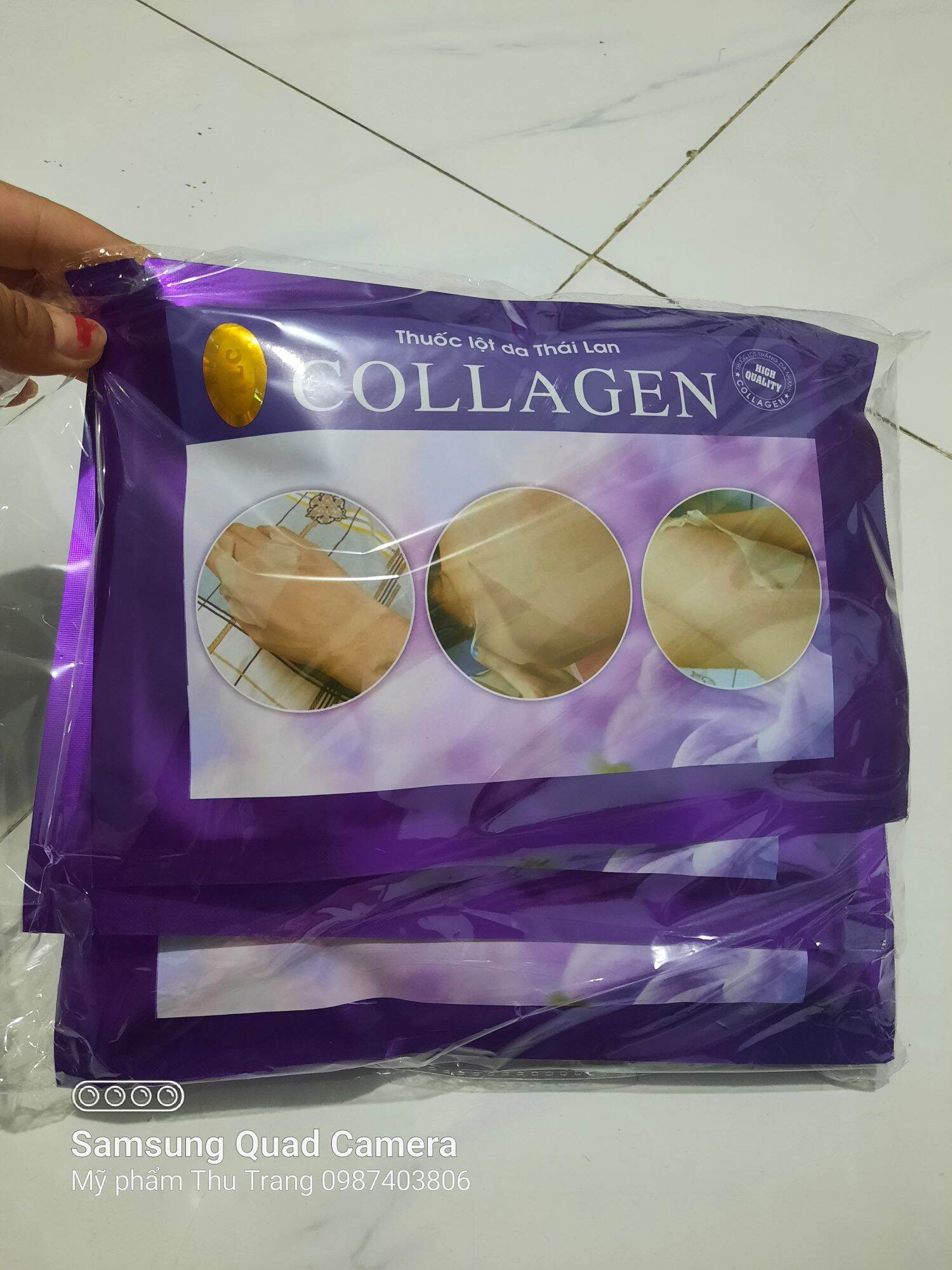 Lột thay da sinh học collagen