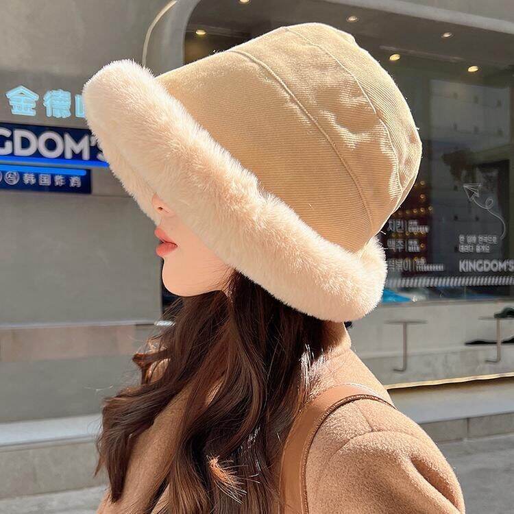 Mũ nữ mũ ngư dân lông mẫu mới mùa đông mũ bông giữ ấm lót lông mũ lôi phong mùa đông cho nữ mũ xô lông nhung bảo vệ tai
