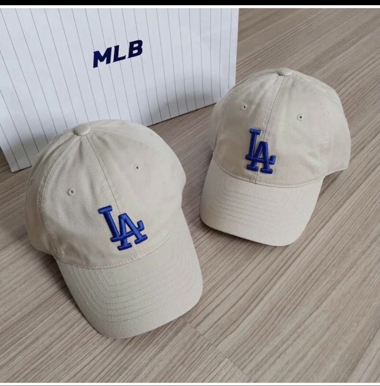Mũ lưỡi trai L.A màu beige( hàng xuất  chuẩn)