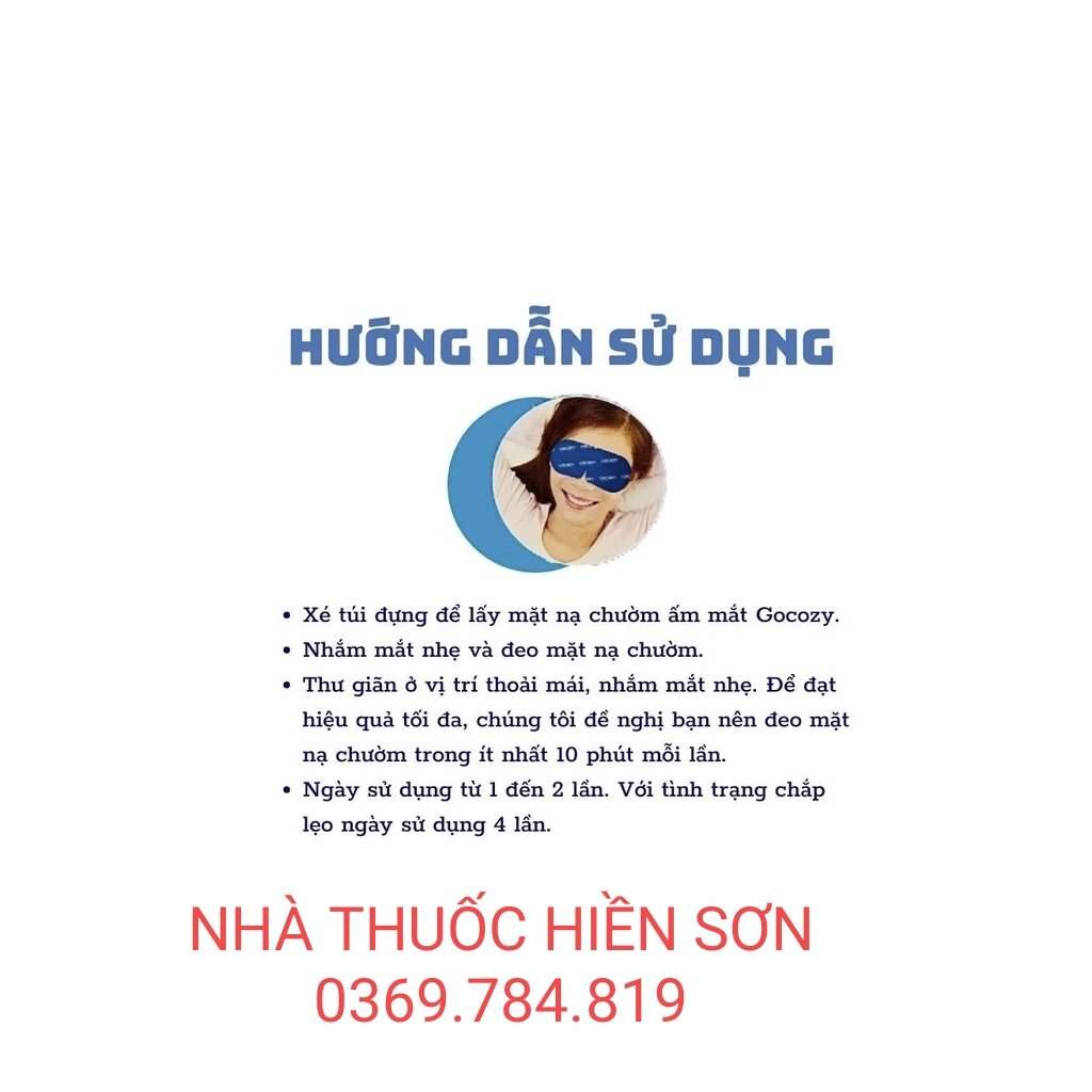 [CHÍNH HÃNG] GOCOZY chườm ấm mắt GOCOZY date xa - hộp 10 miếng