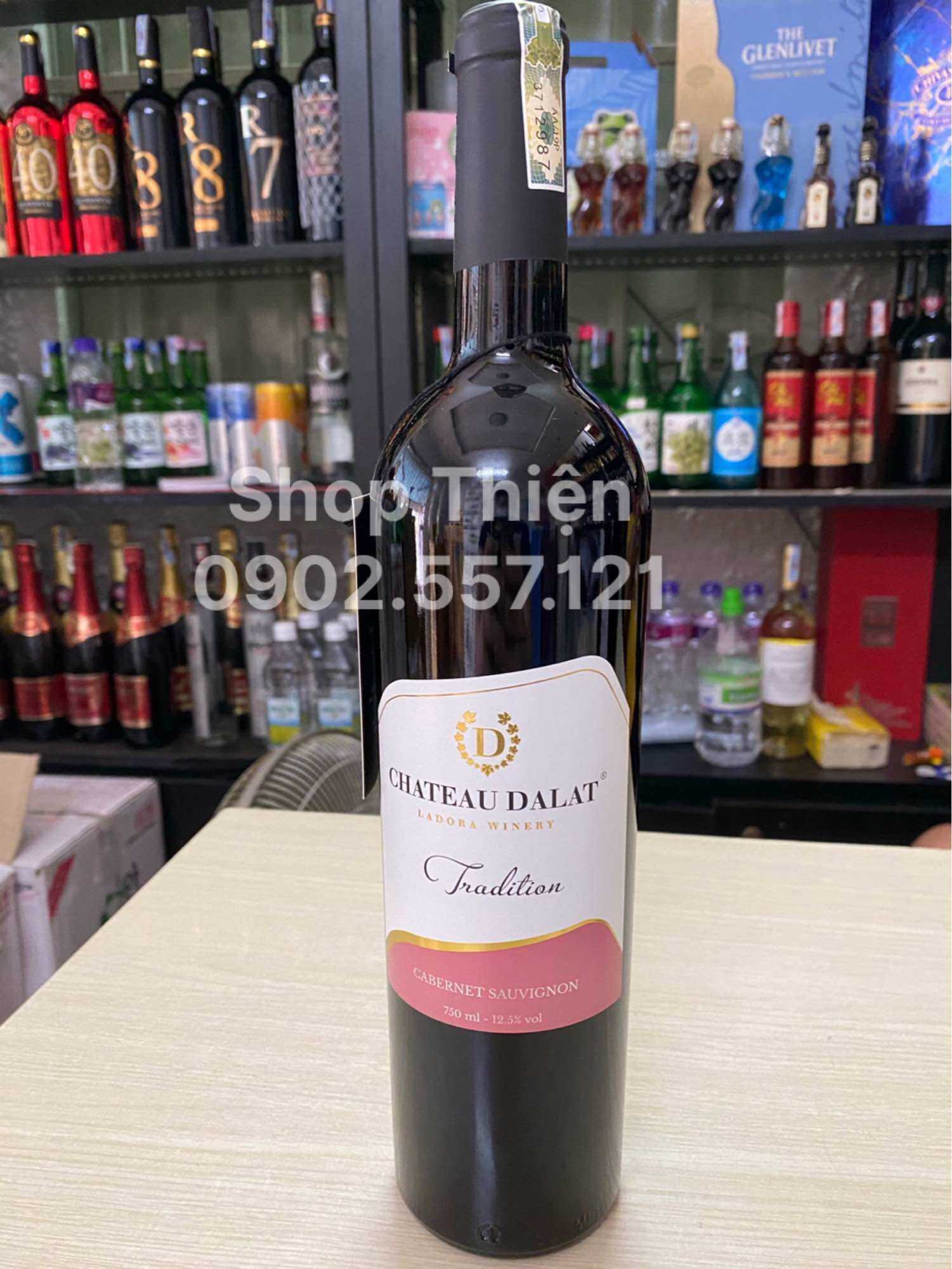 Vang  Đà Lạt CHATEAU DALAT TRADITION 12% 750ml