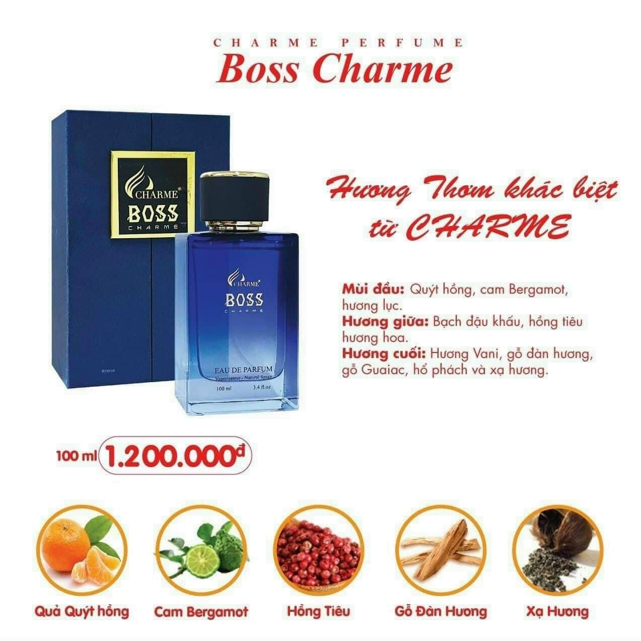 Nước hoa unisex Boss Char.me 100ml