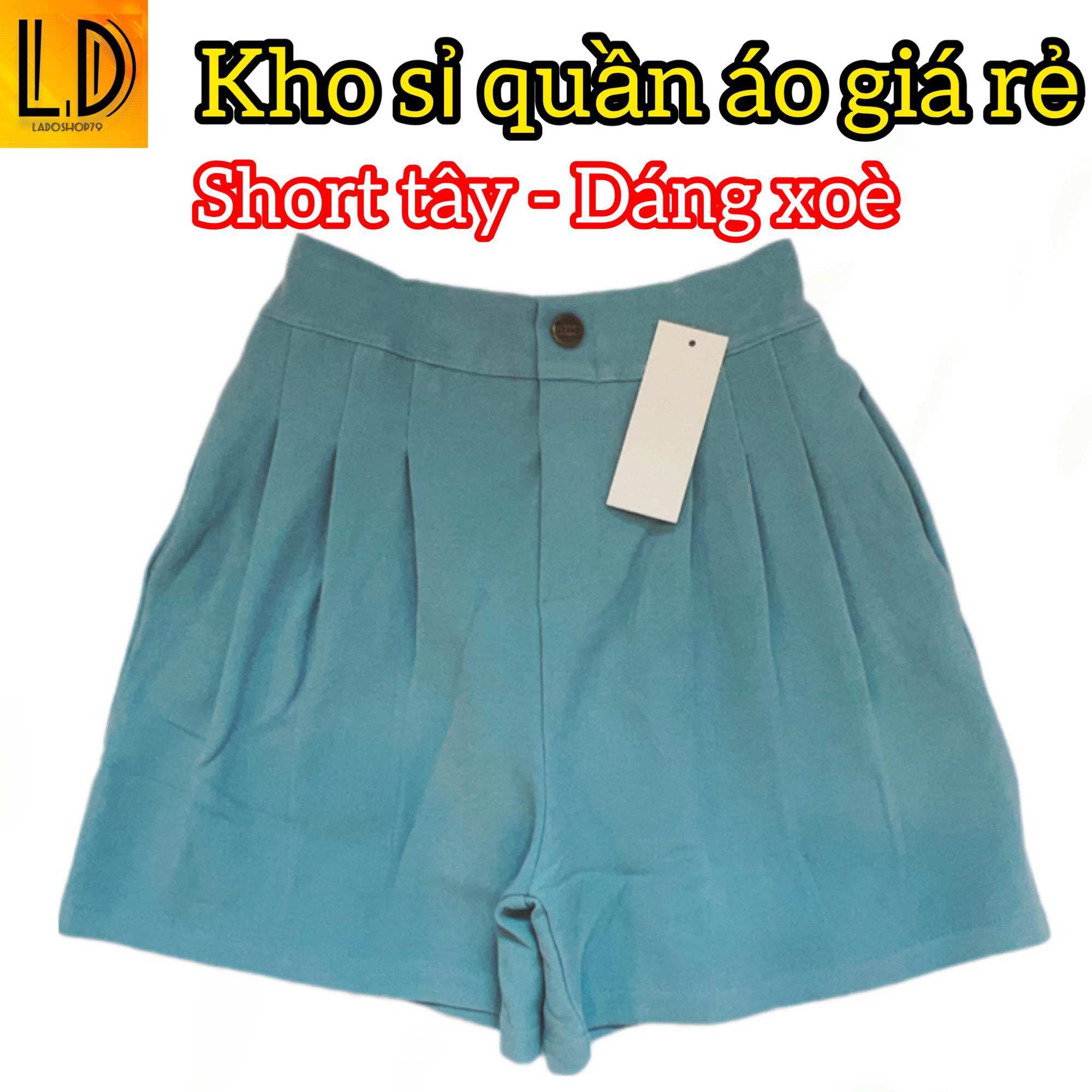 [Hoàn tiền Max 15%] Quần short tây lưng thun form đẹp vải đẹp 1 nút