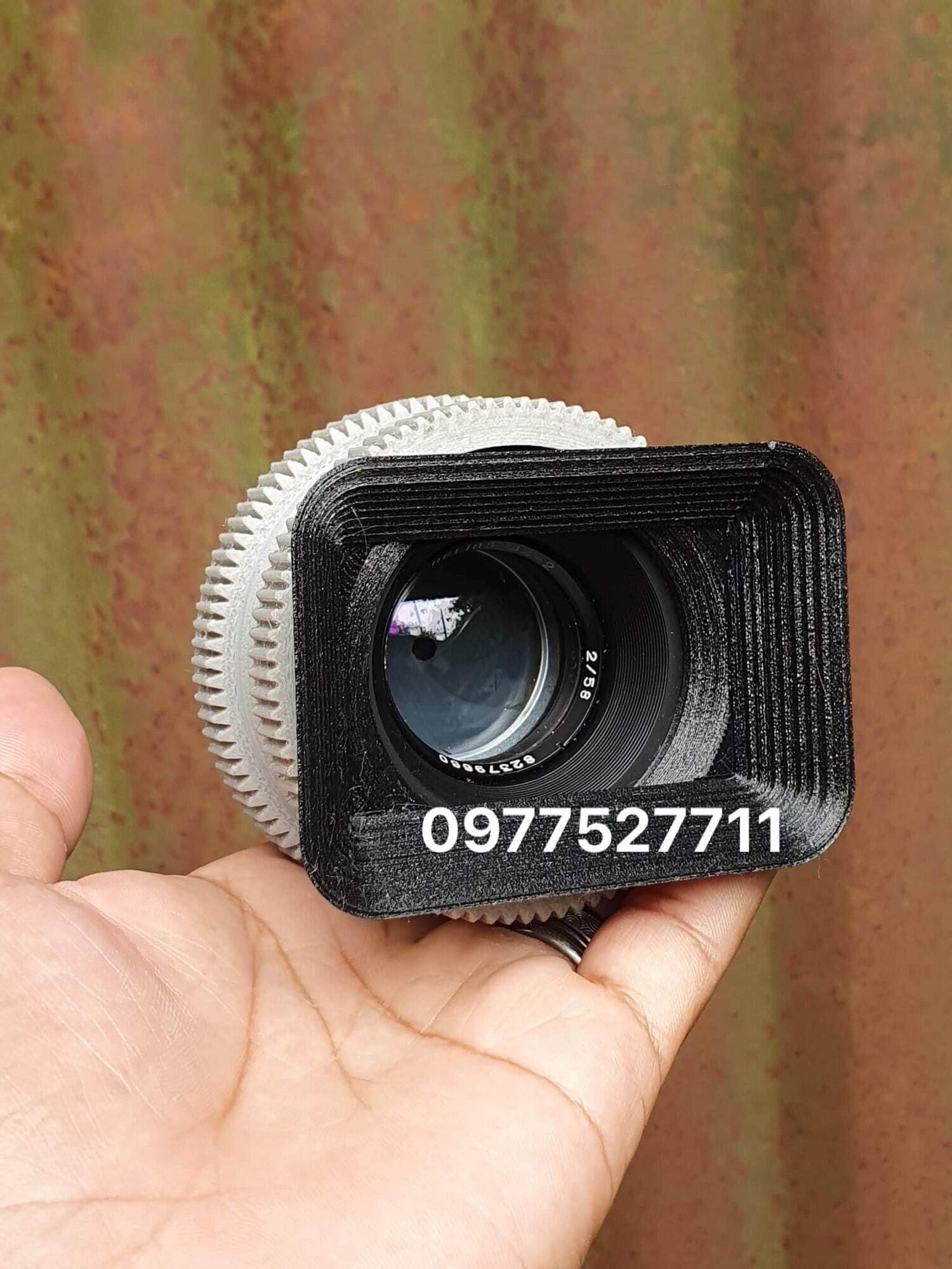 Focus ring hỗ trợ lấy nét quay phim cho ống kính Helios 44-2