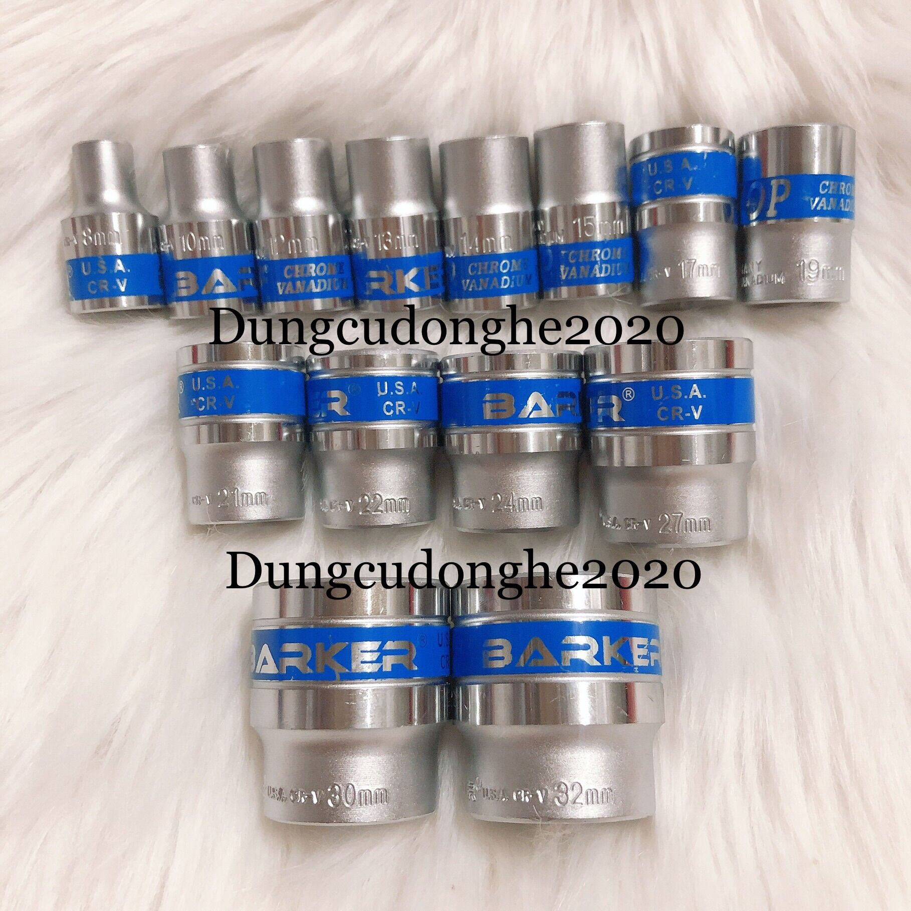 Bộ đầu tuýp, đầu khẩu barker/top 1/2 8,10,12,13,14,15,17,19,21,22,24,27,30,32