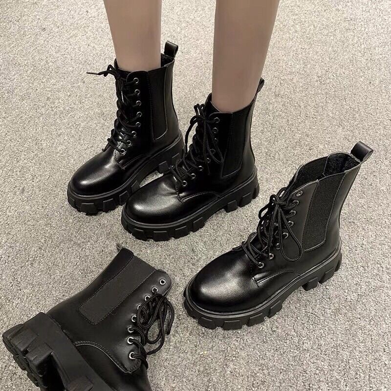 GIÀY BOOT NỮ ULZANG CAO CỔ CÓ CHUN CO DÃN