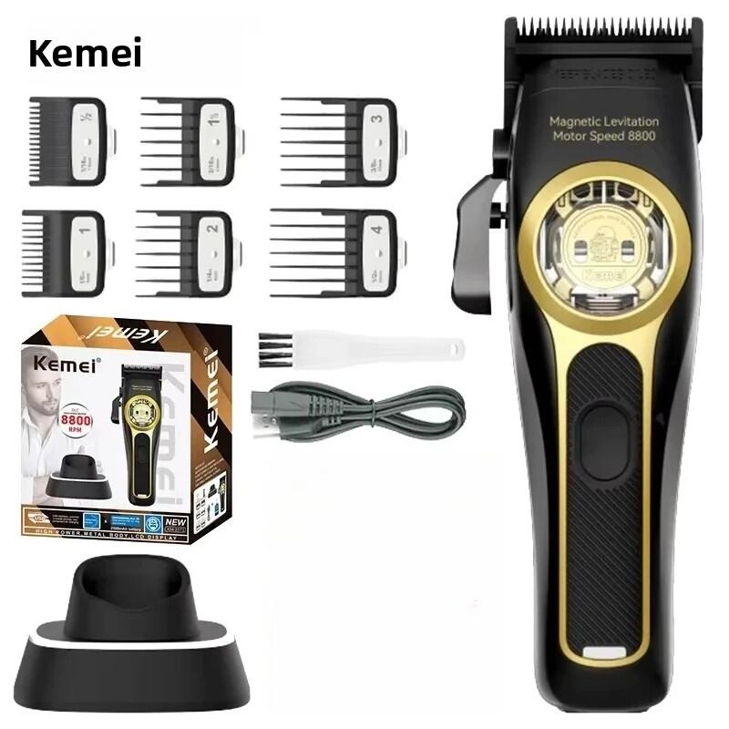 Máy Cắt Tóc Chuyên Nghiệp Kemei KM-2373 Cho Nam Giới Động Cơ Maglev 9000 Vòng/Phút Máy Cắt Tóc Điện 