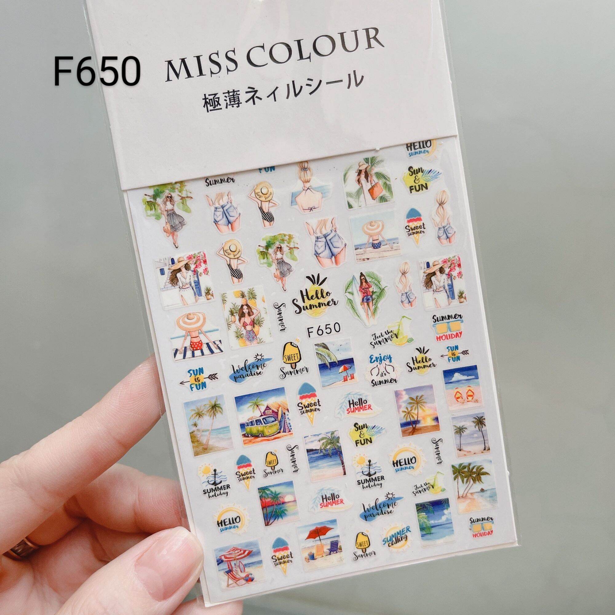 Sticker dán móng tay họa tiết cô gái sexy