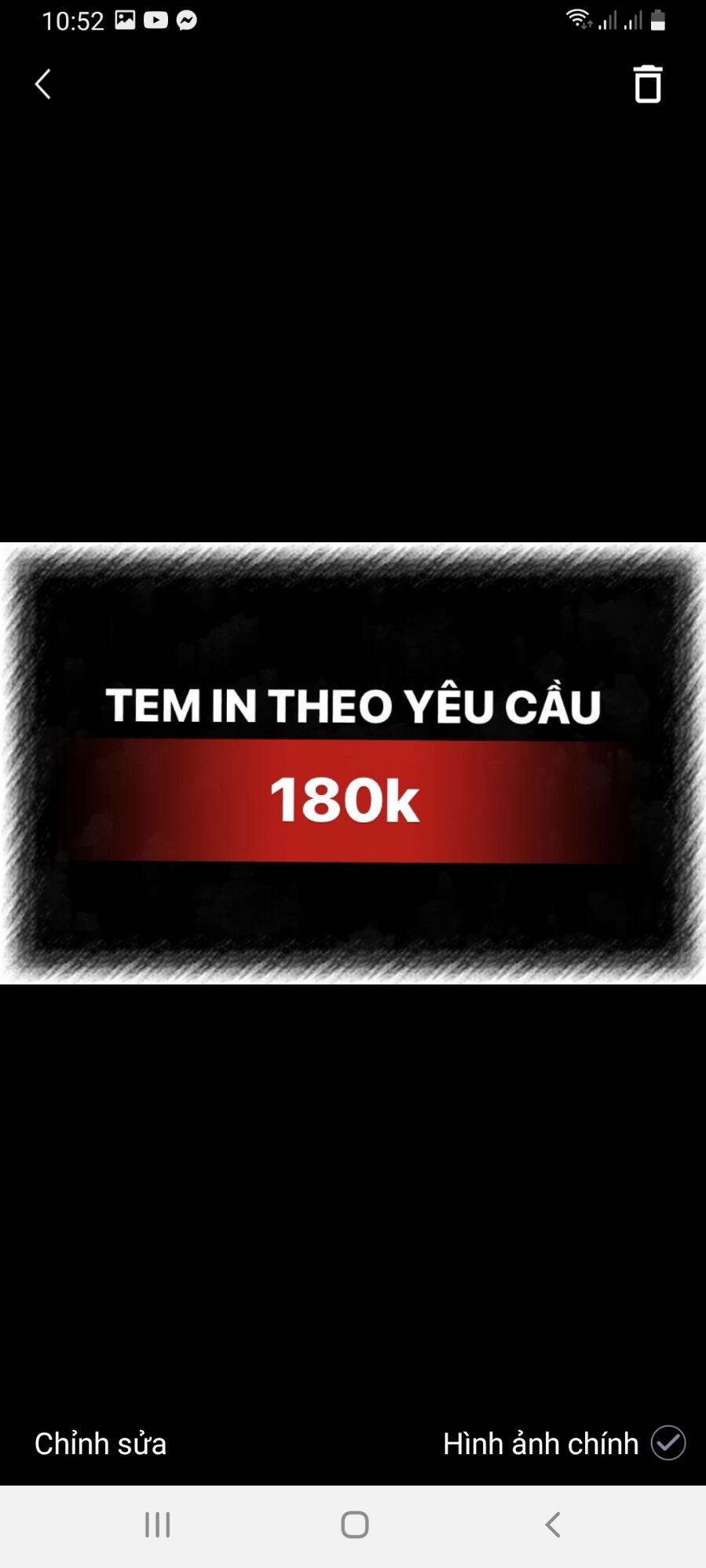 Tem in theo yêu cầu