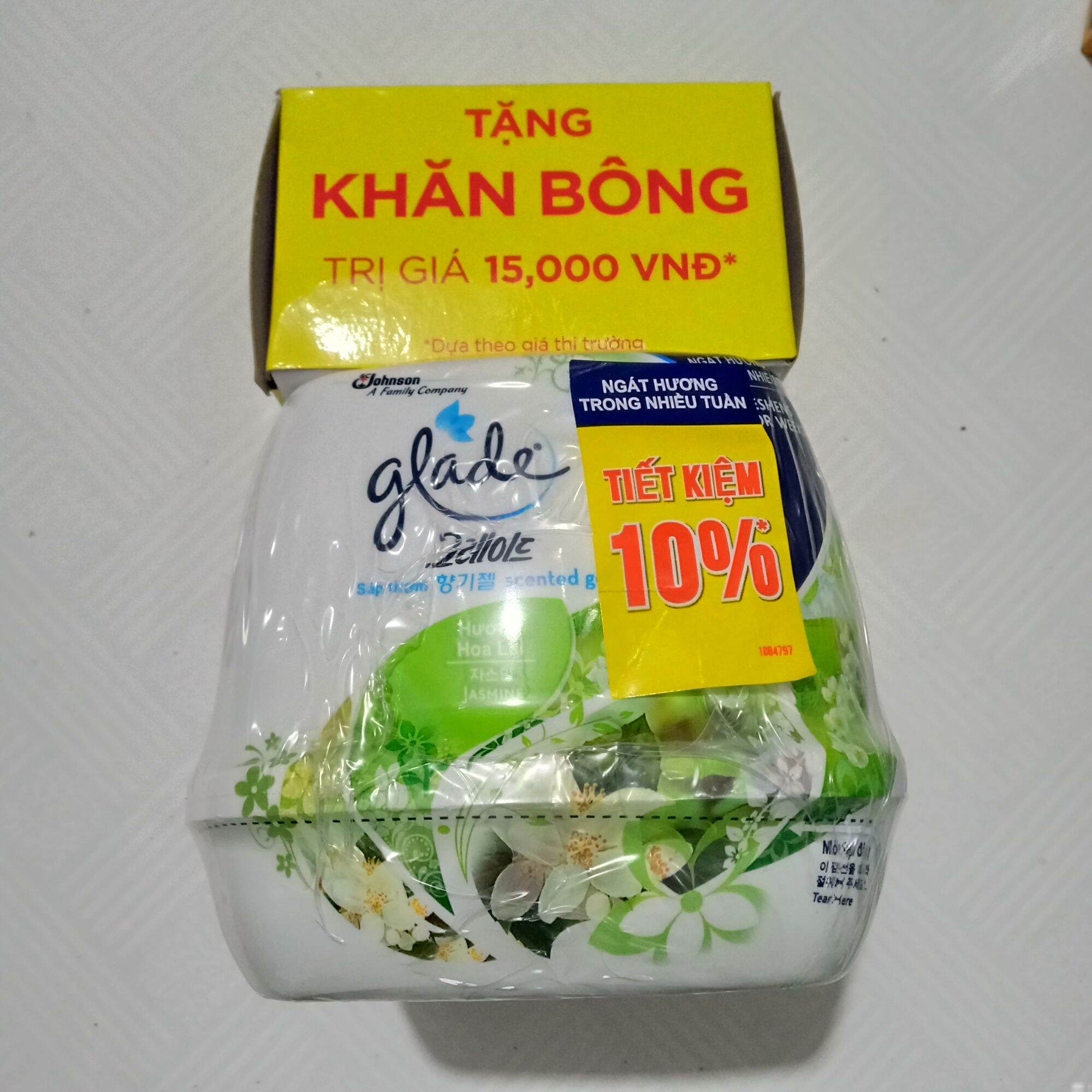 2 CỤC SÁP THƠM GLADE 180gam