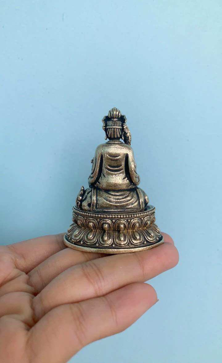 Tượng Văn thù bồ tát đồng