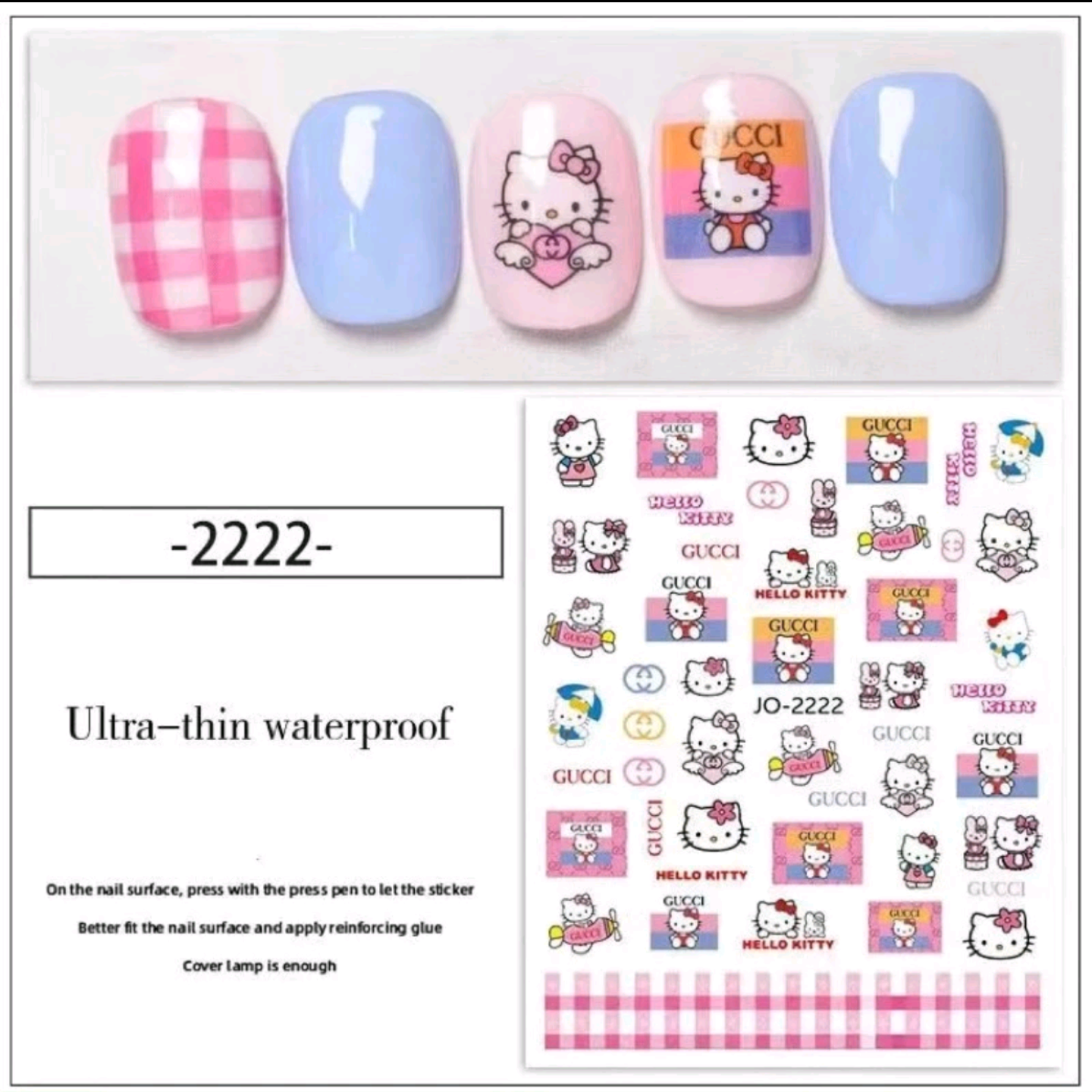 Hello Kitty Nail Decoration Stickers