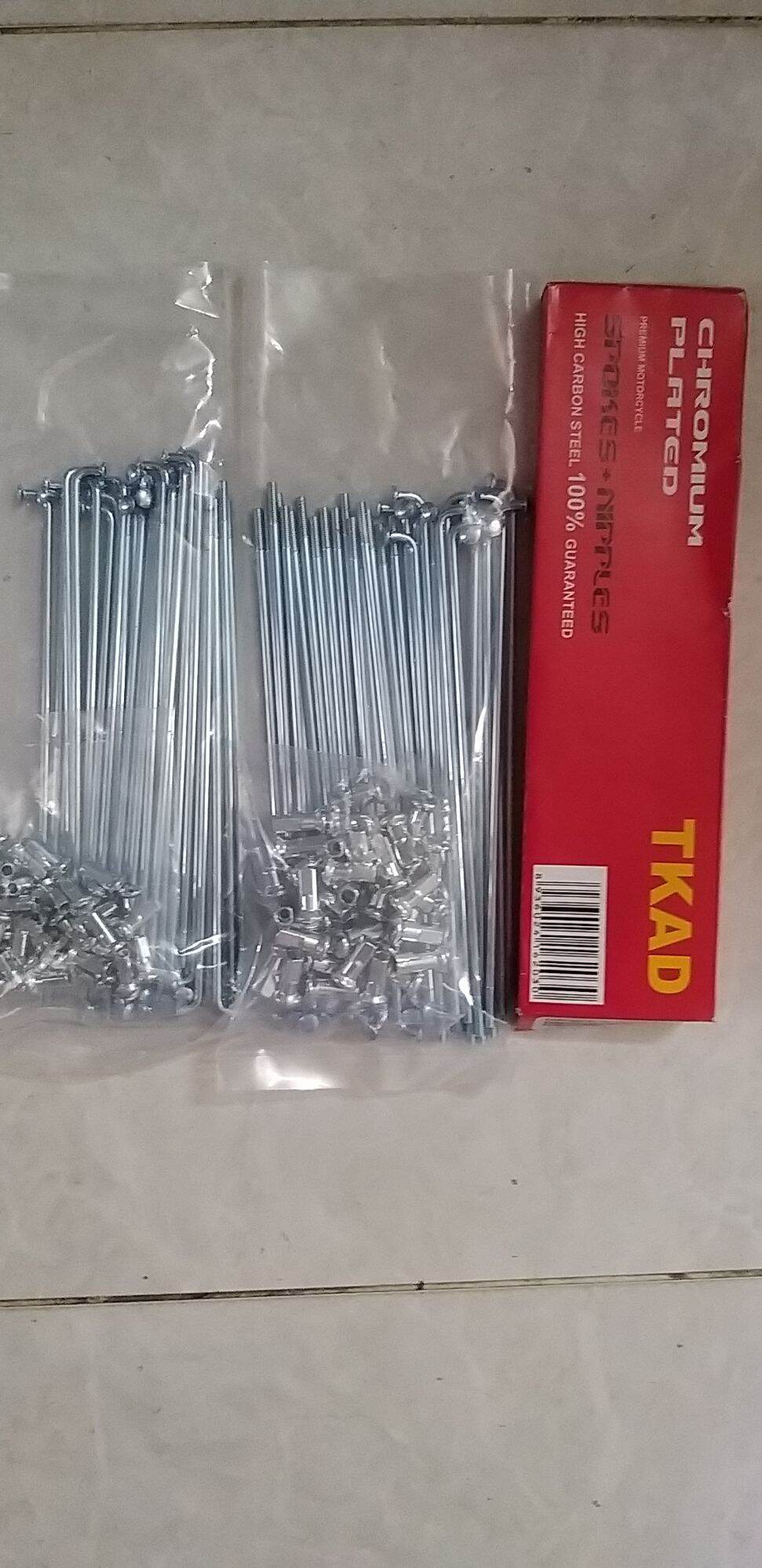 Bộ căm trước sau phanh đùm mạ kẽm xanh - giá 2 bánh trước + sau