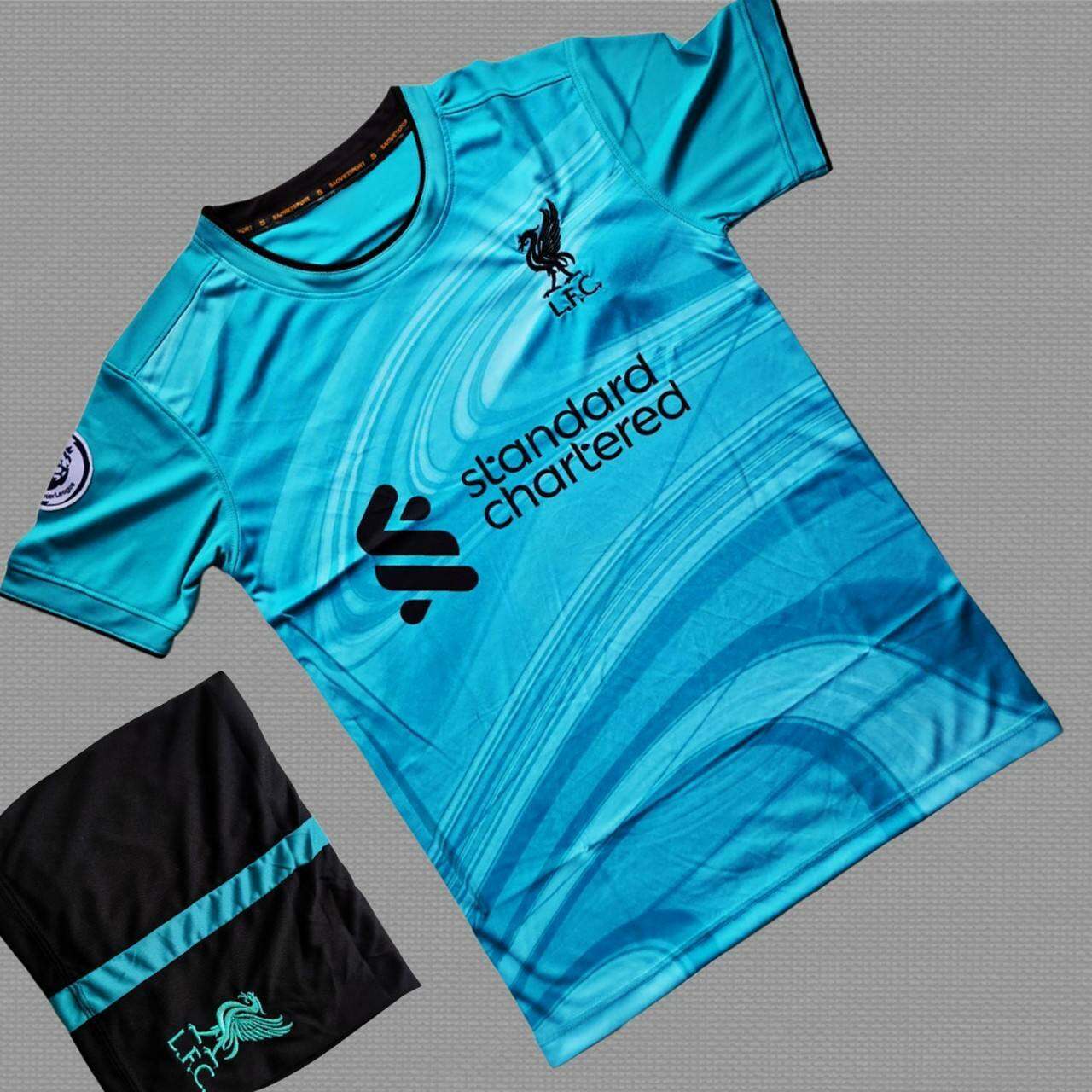 Áo bóng đá LIVERPOOL sân khách 2022 - Bộ quần áo bóng đá đẹp LIVERPOOL XANH KÉT 2022