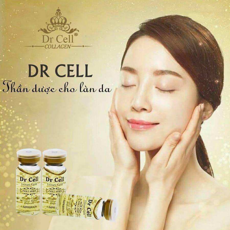 Dr cell luxury gold collagen ampoule phục hồi trẻ hoá căng bóng da