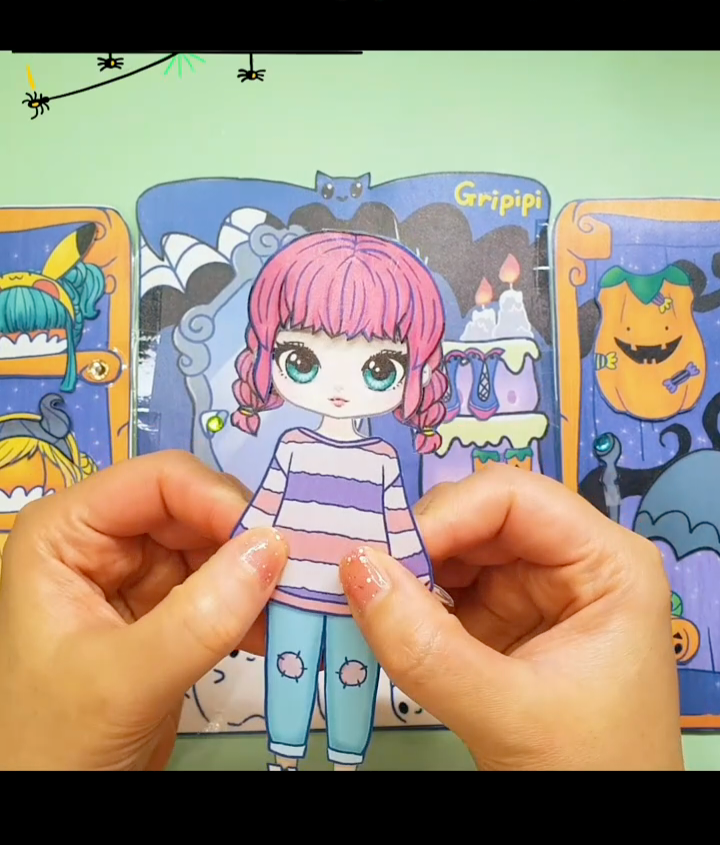 LỄ HỘI HALLOWEEN CÙNG BÉ GRIPPI( nhà cho búp bê giấy)