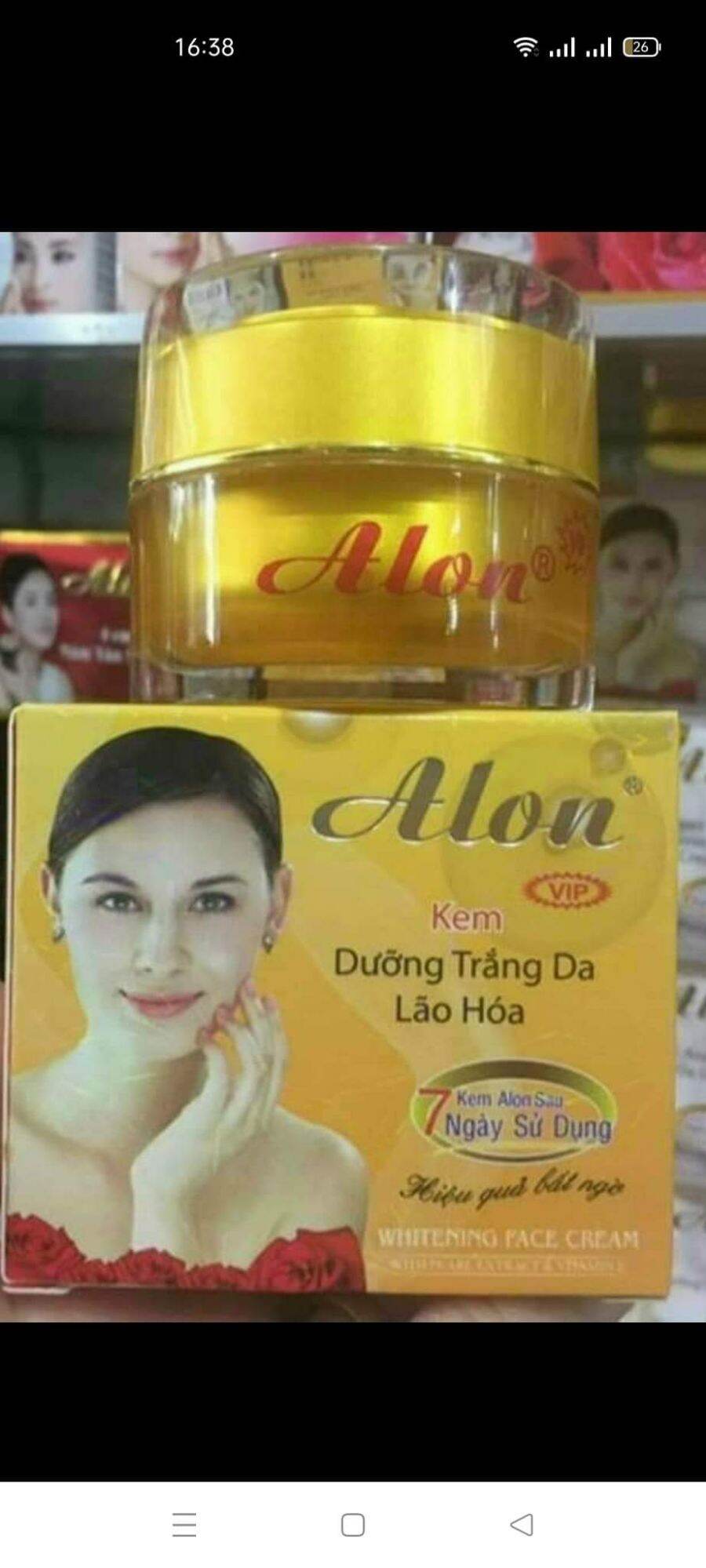 Kem alon dưỡng trắng và chống lão hoá da 15g VIP