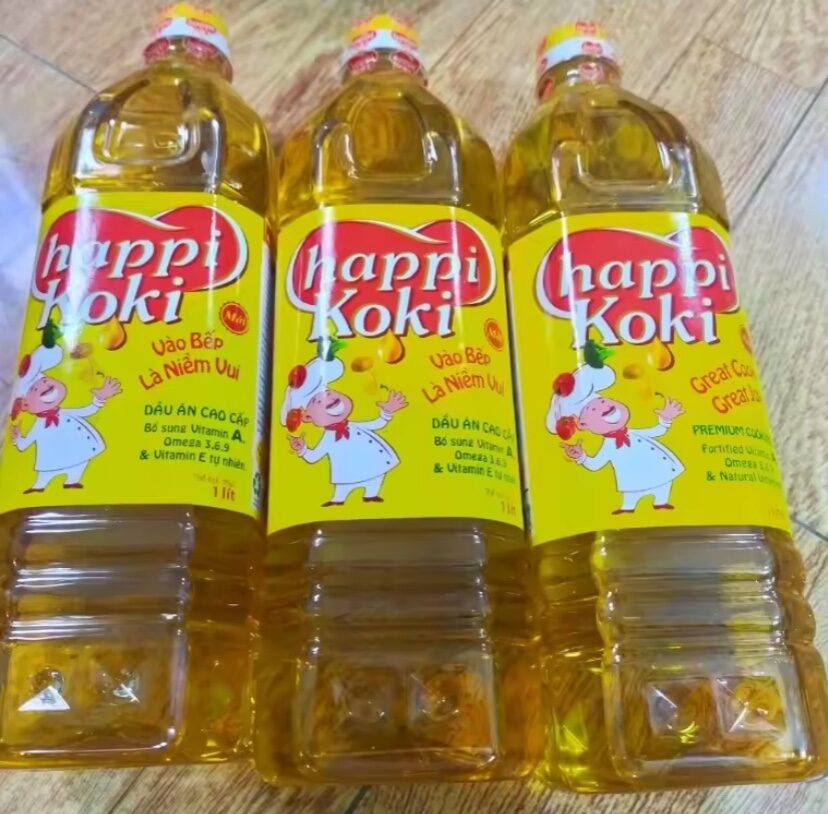 Dầu ăn happi koki chai 1 lít