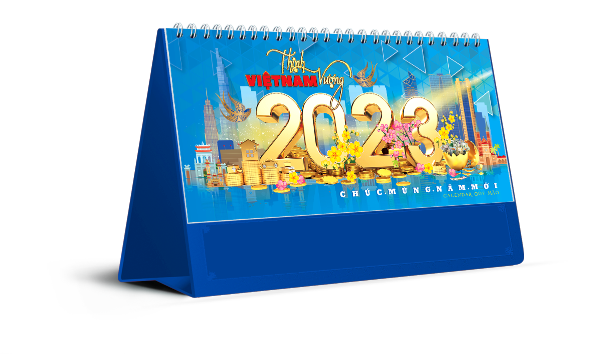 Lịch để bàn Sen Việt chữ A 2024