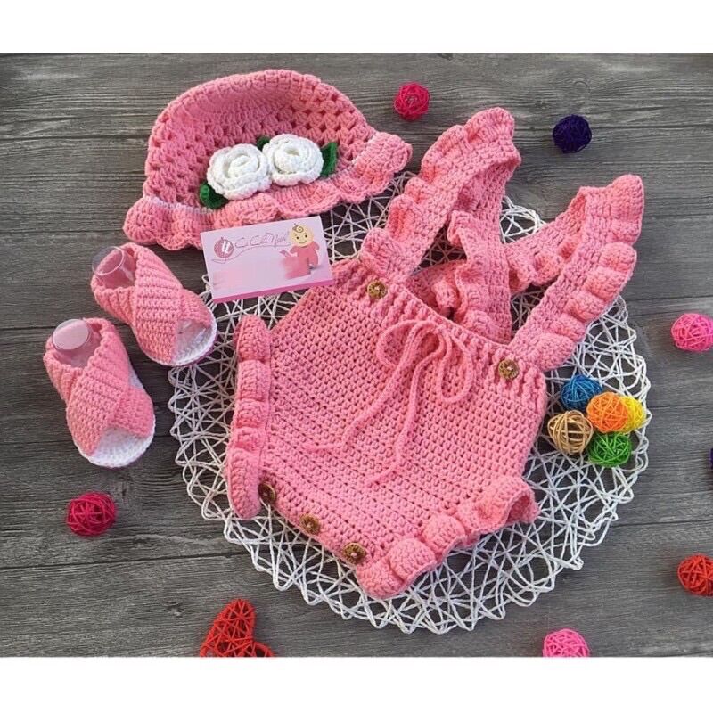 Set yếm 3 món cho bé tặng kèm túi đeo đựng tỏi