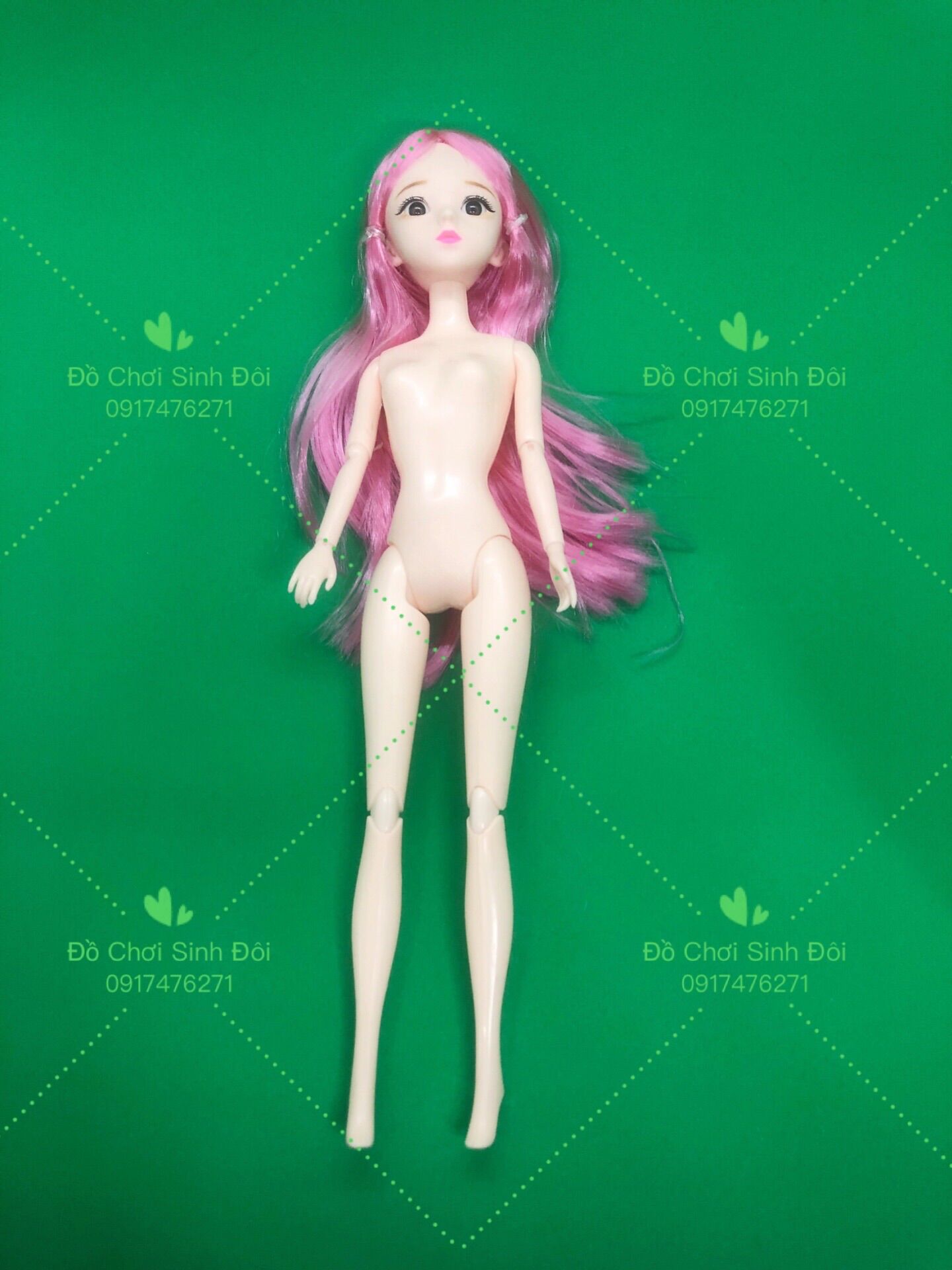 Búp bê 30 cm - thân 11 khớp mắt 3D