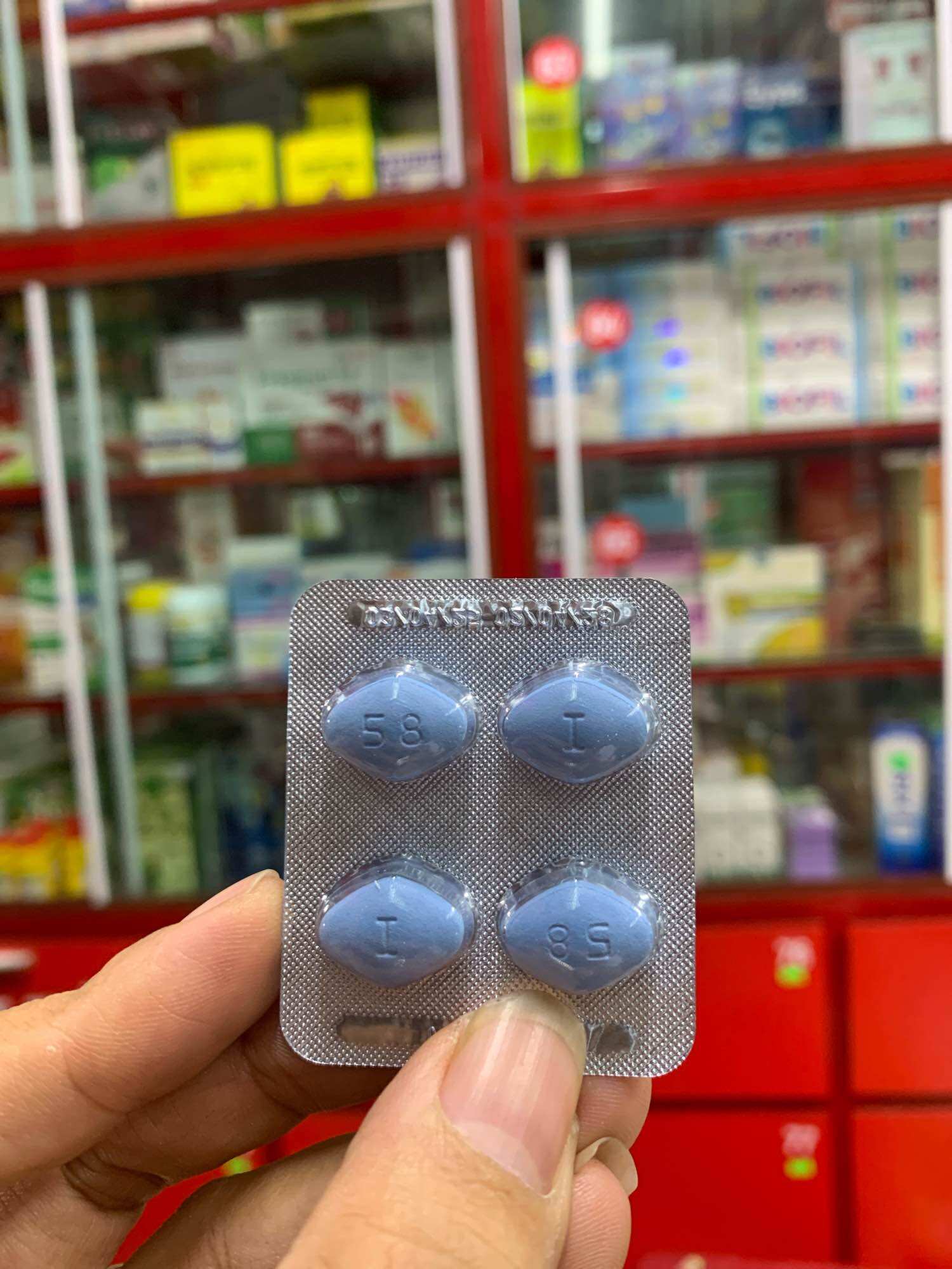 Loại 1 hộp hộp 4 viên xanh 100mg hổ trợ nam giới