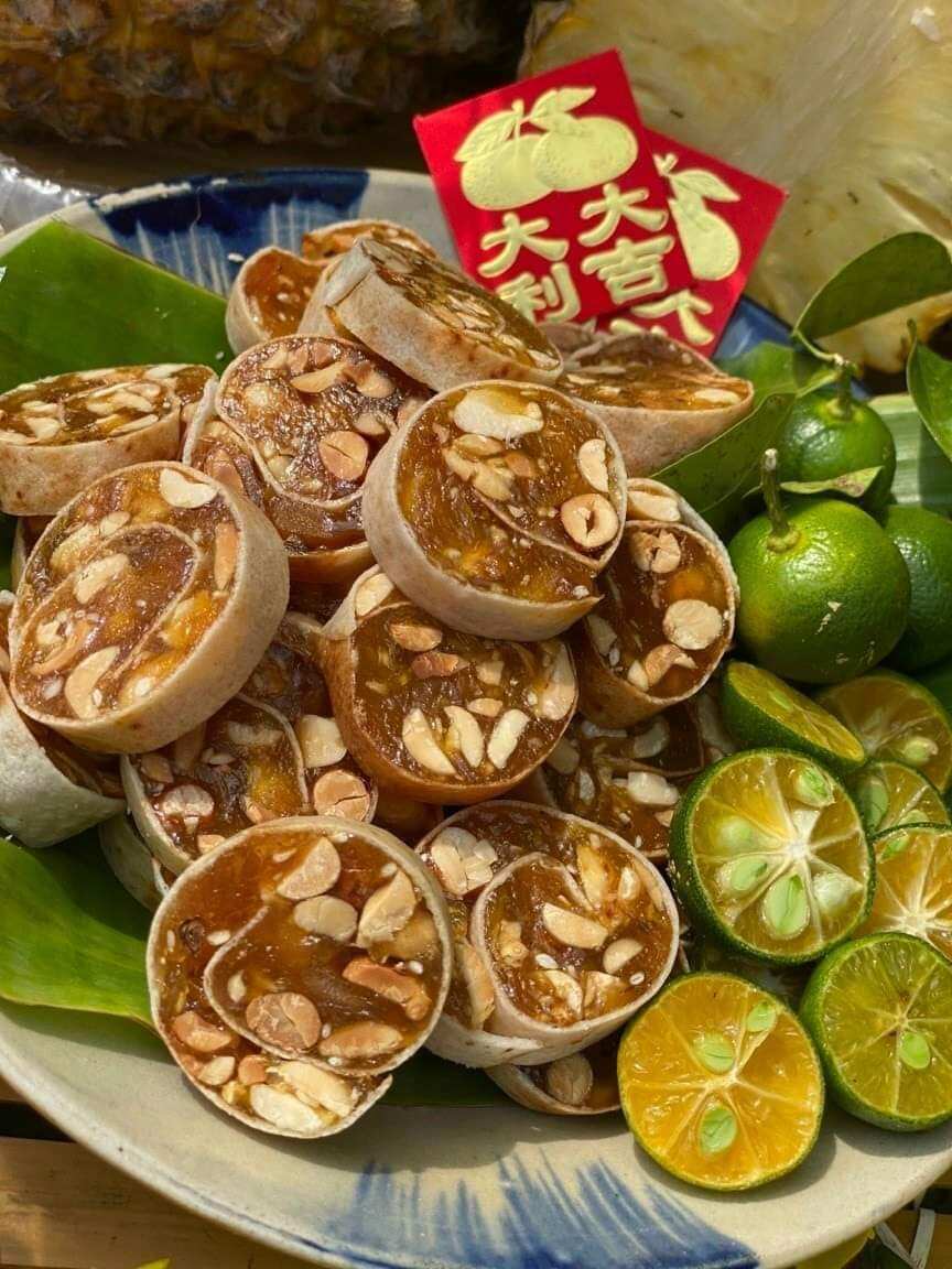 Kẹo khóm sên tắc cuộn bánh tráng 500g
