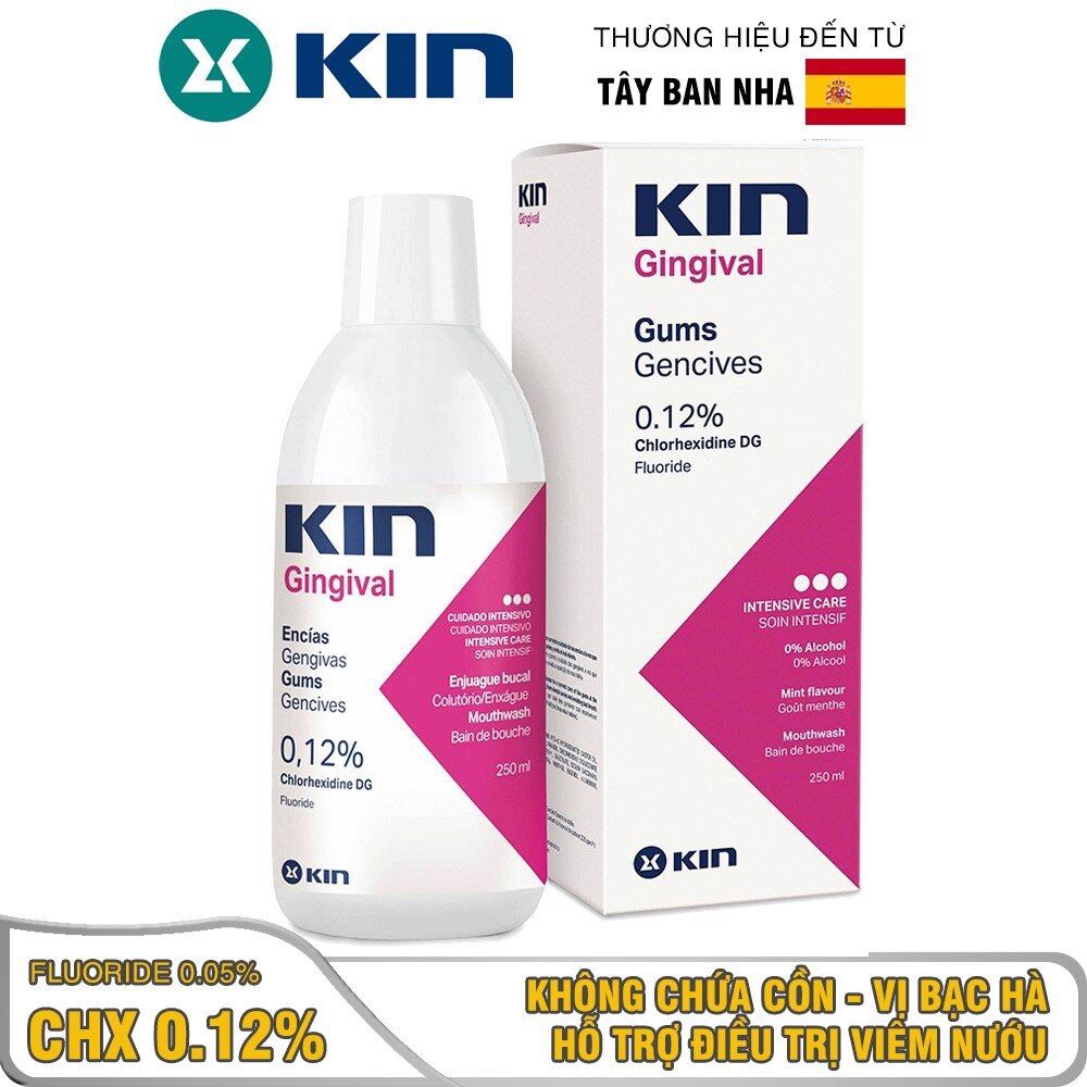 [HCM]NƯỚC XÚC MIỆNG KIN 250ML NGỪA VIÊM NƯỚU  VIÊM HỌNG  VIÊM NHA CHU  XÚC MIỆNG KHÁNG VIRUS  BẢO VỆ MEN RĂNG