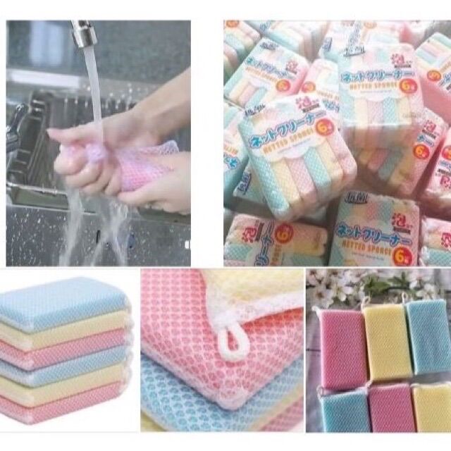 COMBO 6 MIẾNG Rửa Chén Bát Nhật Bản- Hàng Xuất Nhật