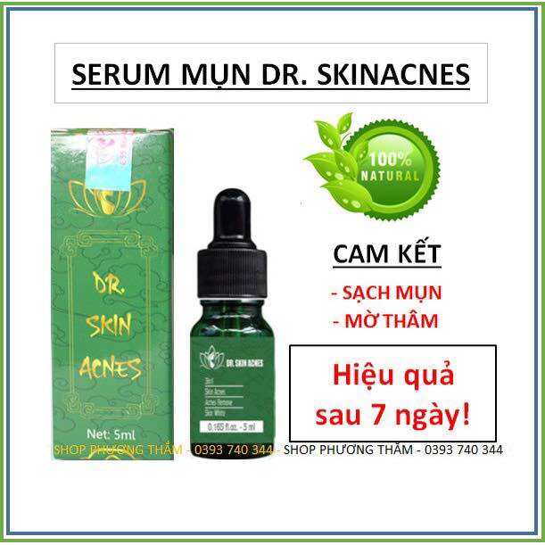 Serum mụn thảo dược Dr.Skin acnes đánh bay mụn sạch thâm trong 7 ngày