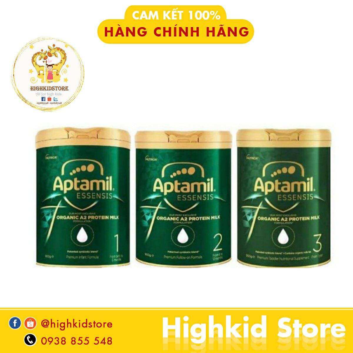 Sữa Aptamil Essensis Úc đủ số 1, 2, 3 - Hàng chính hãng