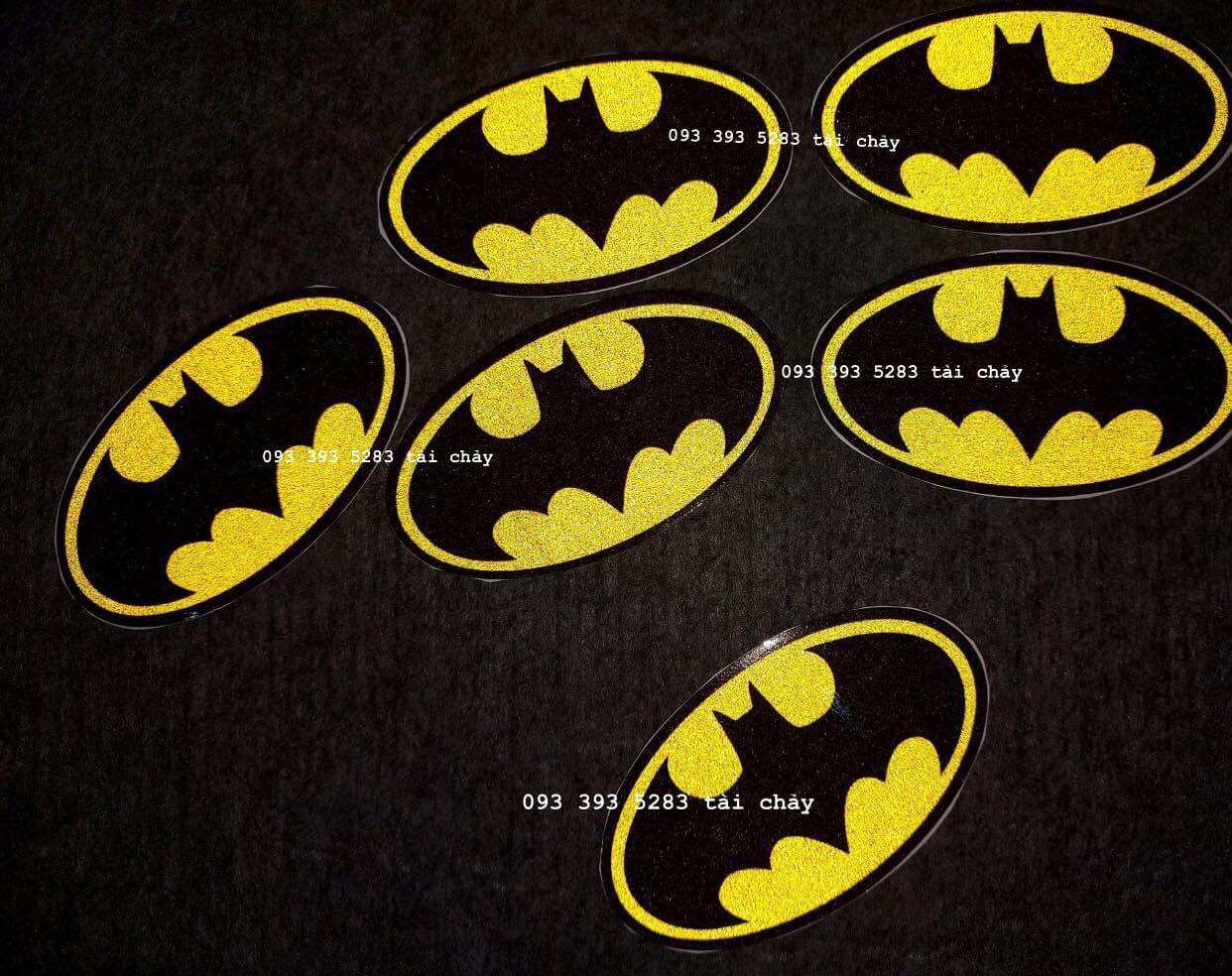 [ 1 MIẾNG ] TEM BATMAN PHẢN QUANG DÁN TRANG TRÍ XE