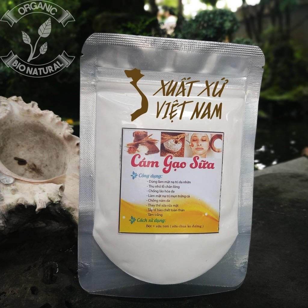 Bột đắp mặt nạ Cám Gạo Sữa HANDMADE