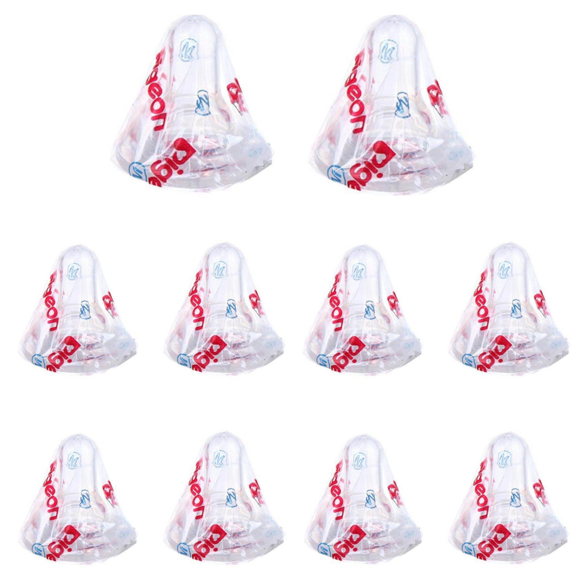 [Hũ 24 cái]Núm vú Silicone cổ hẹp Pigeon size L