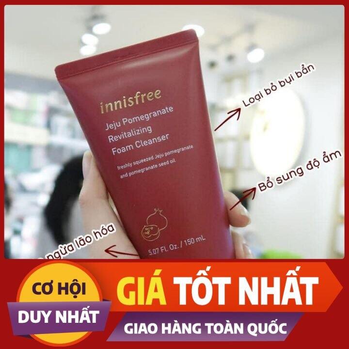 Sữa rửa mặt lựu đỏ innisfree 150ml