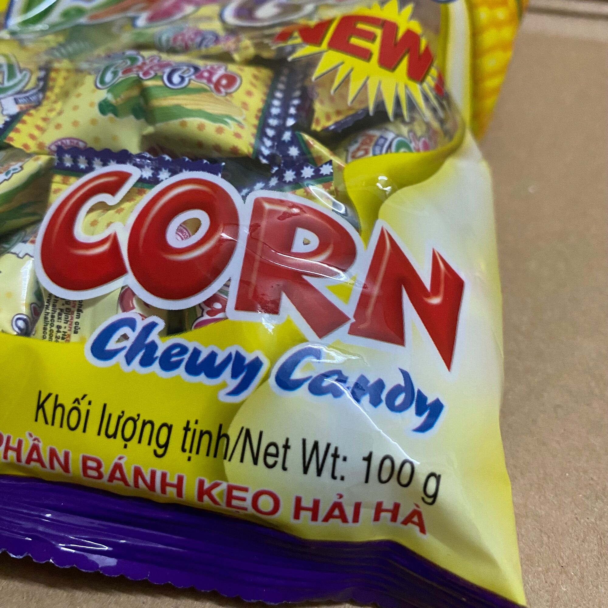 [100g][Vị Ngô] Túi Kẹo Chew Hải Hà
