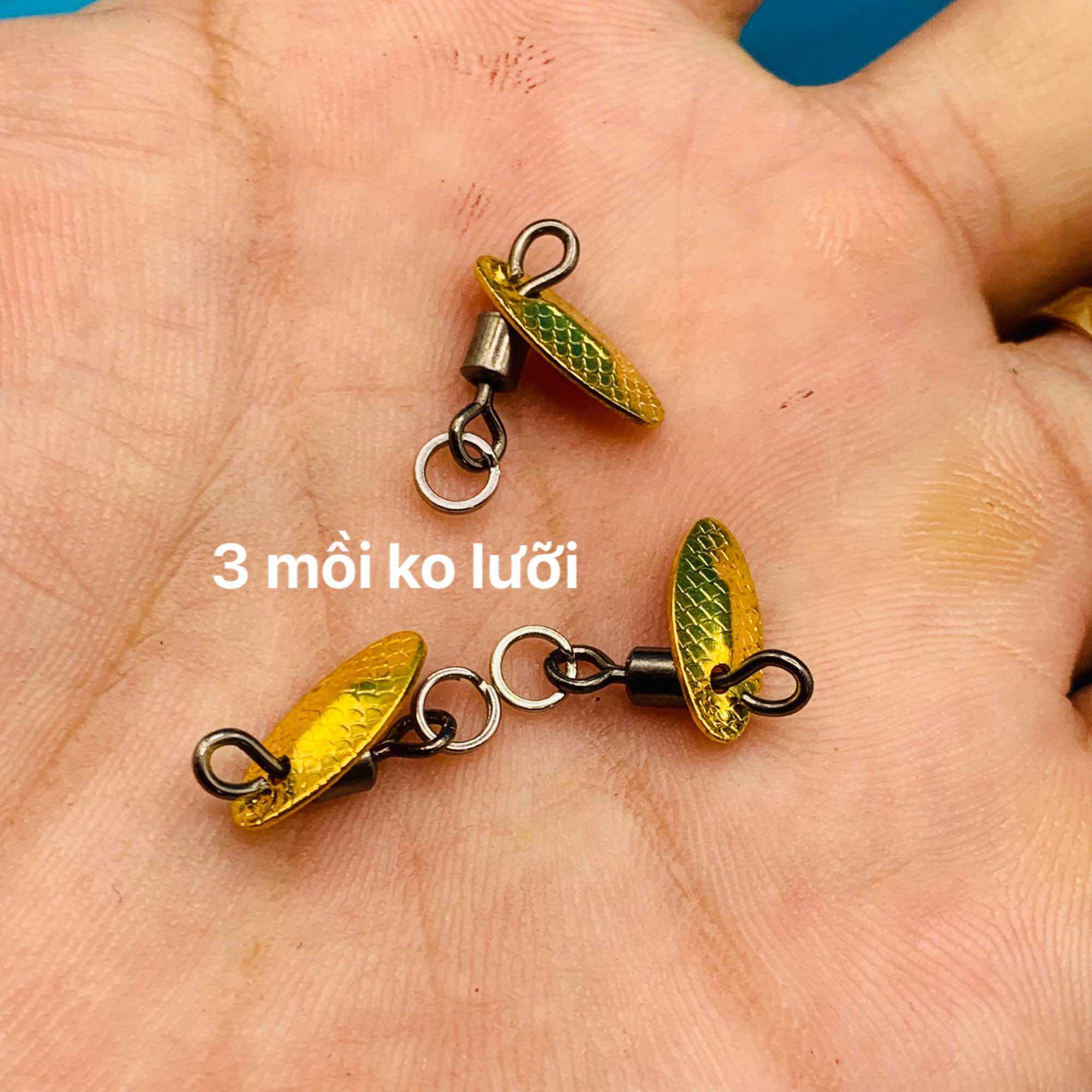 Mồi giả câu cá mương mồi thìa xoay mini câu rô phi