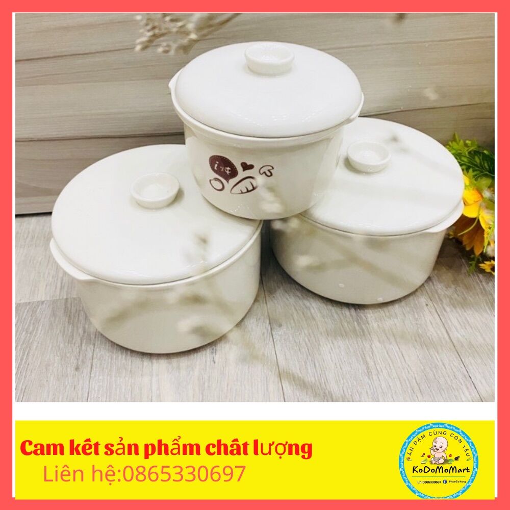 Thố sứ nồi Bear thố sứ 0,8l