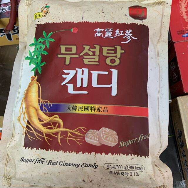 KẸO SÂM KHÔNG ĐƯỜNG HÀN QUỐC - 500GR