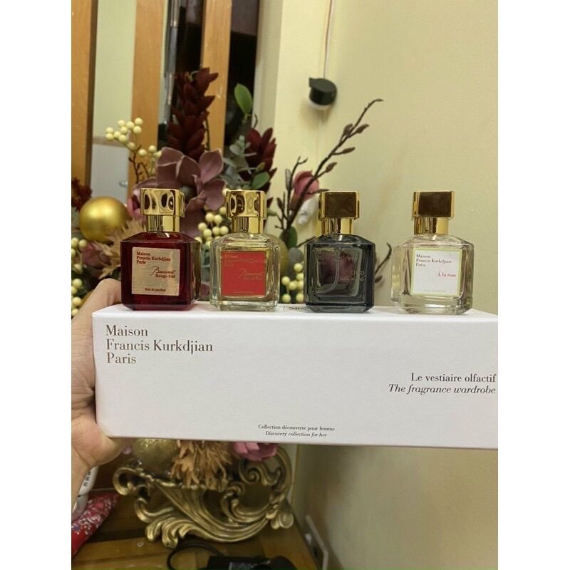 Hàng hiếm Sét bộ nước hoa Maison Francis Kurkdjian Paris 4 chai - mỗi chai 30ml
