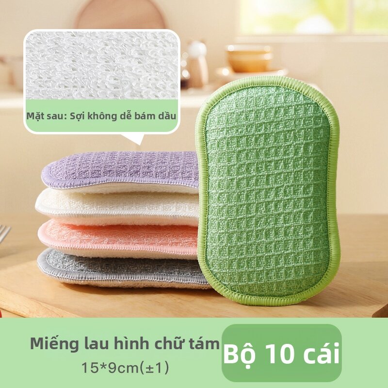 Pot-Safe Non-Greasy Absorbent Dish Sponge - 6