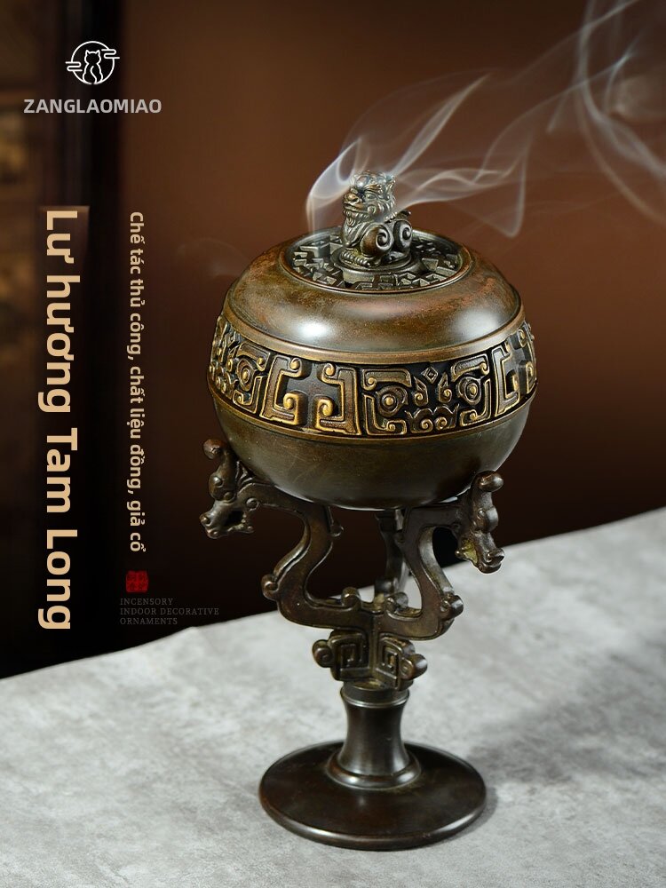 ZANGLAOMIAO | Creative Antique-Style Indoor Scented Incense Censer