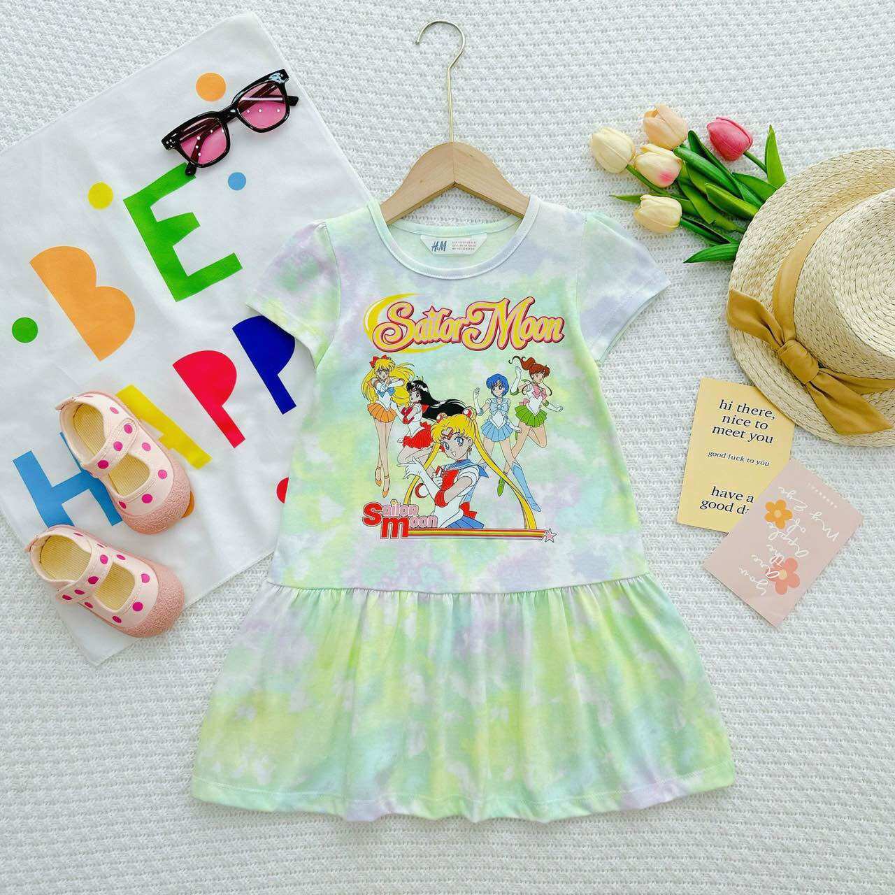 Đầm/Váy Đuôi Cá Thun Cotton H.&M (Size: 12-39kg)