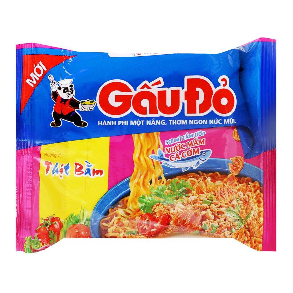 Mì gấu đỏ thùng 30 gói x 65g dai ngon