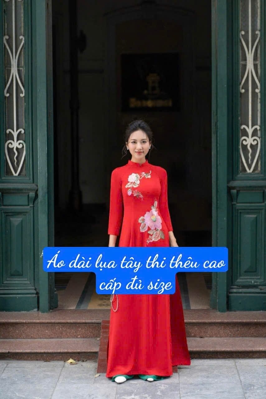 Bộ áo dài lụa Tây Thi cao cấp