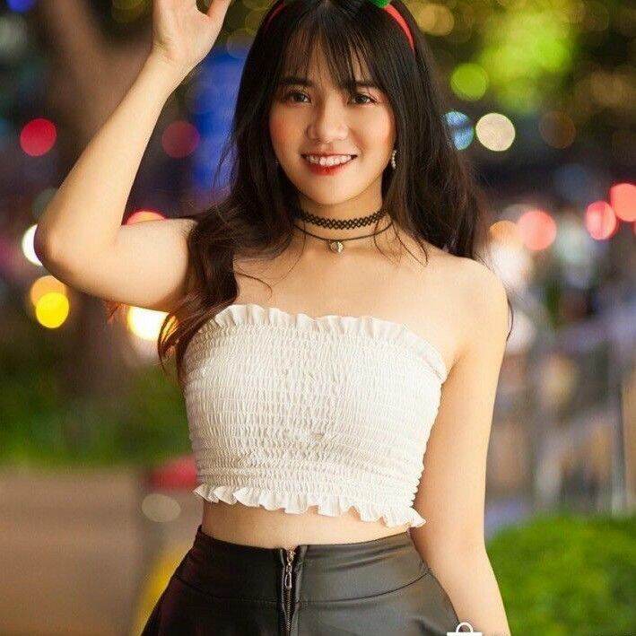 [HCM]ÁO ỐNG NHÚN THUN CROPTOP