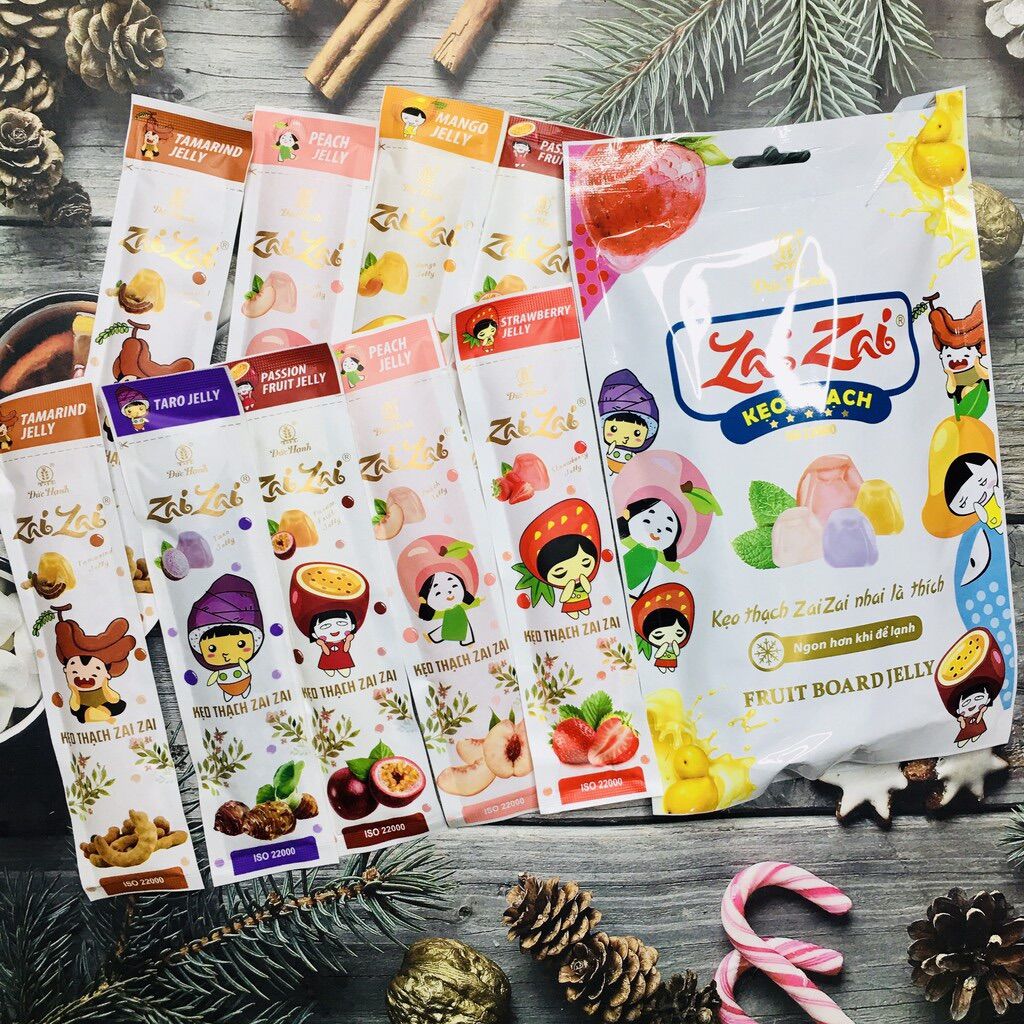 kẹo THẠCH ZAi ZAI Mix vị trái cây