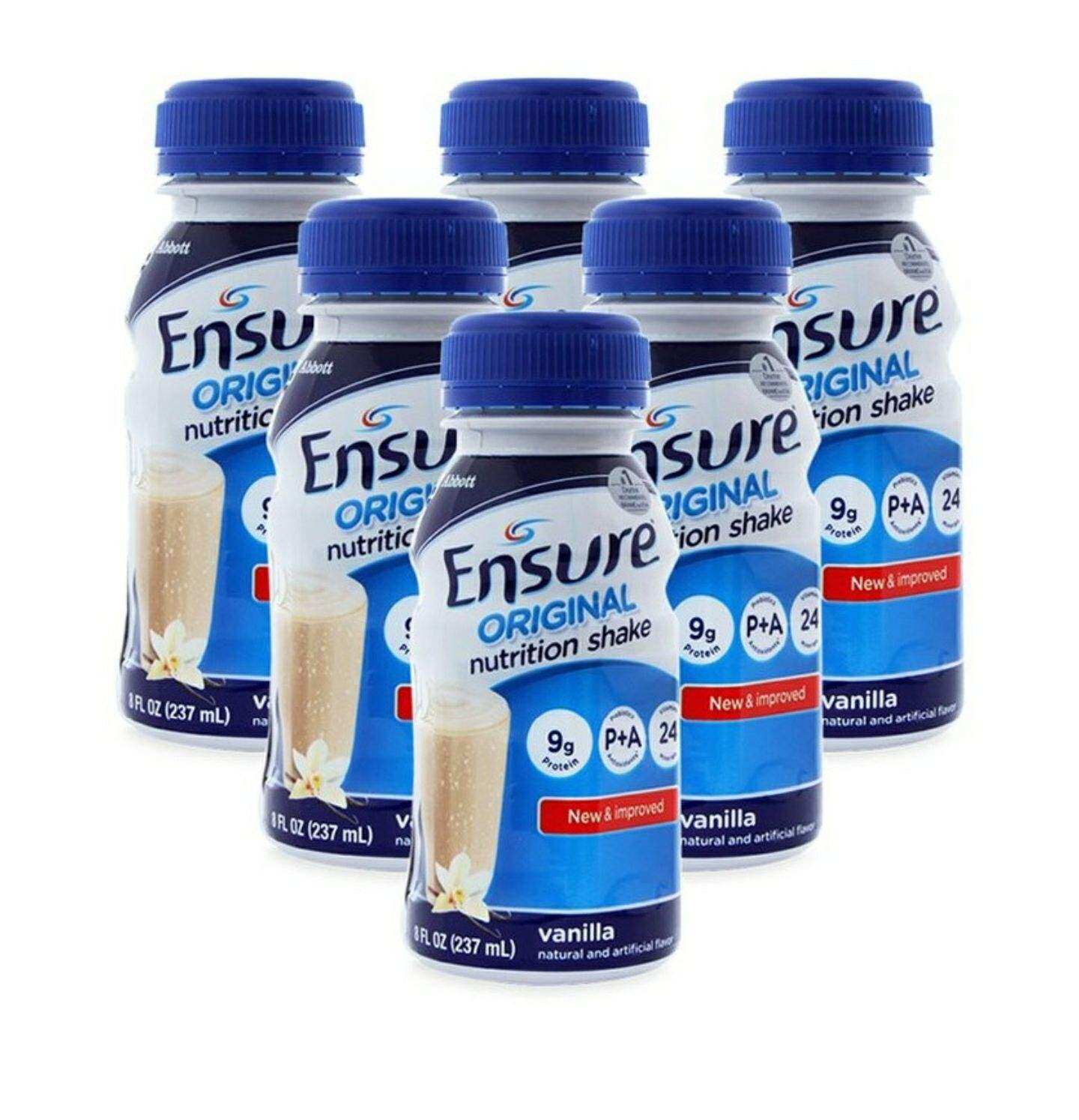 Combo 6 chai sữa Ensure hương vani 237ml date mới