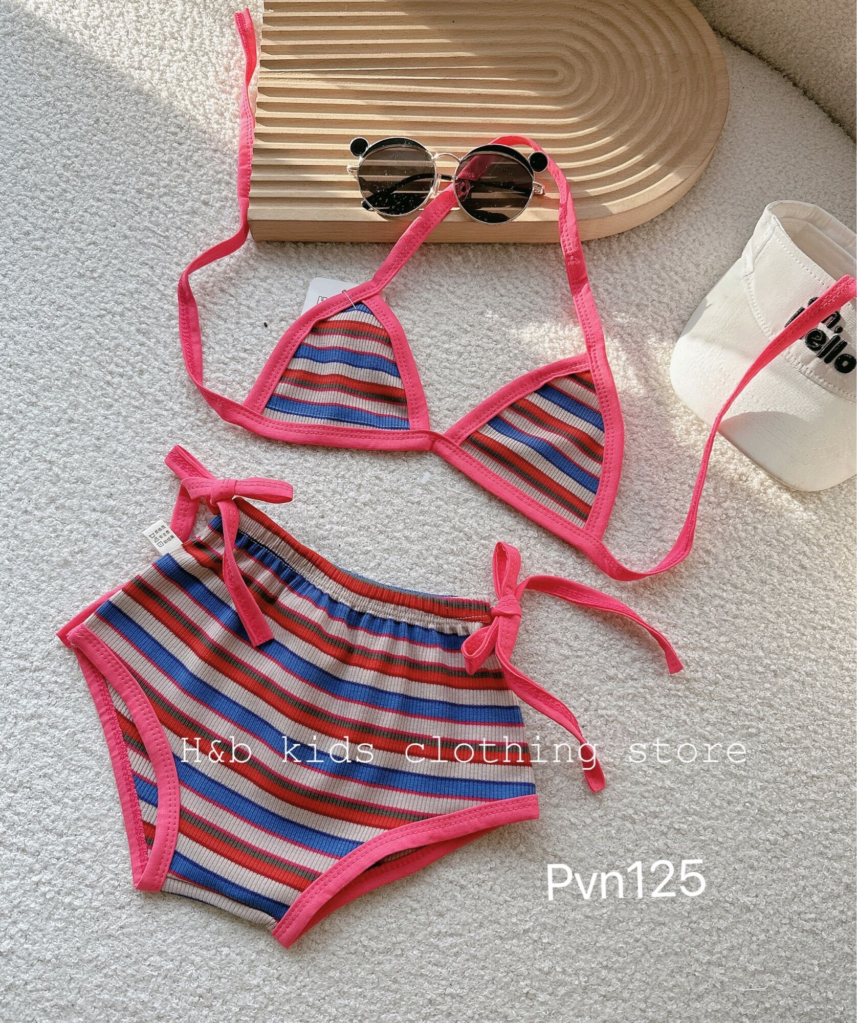 Đồ bơi thổ cẩm xinh 2 mảnh cho bé gái |bikini cho bé diện hè