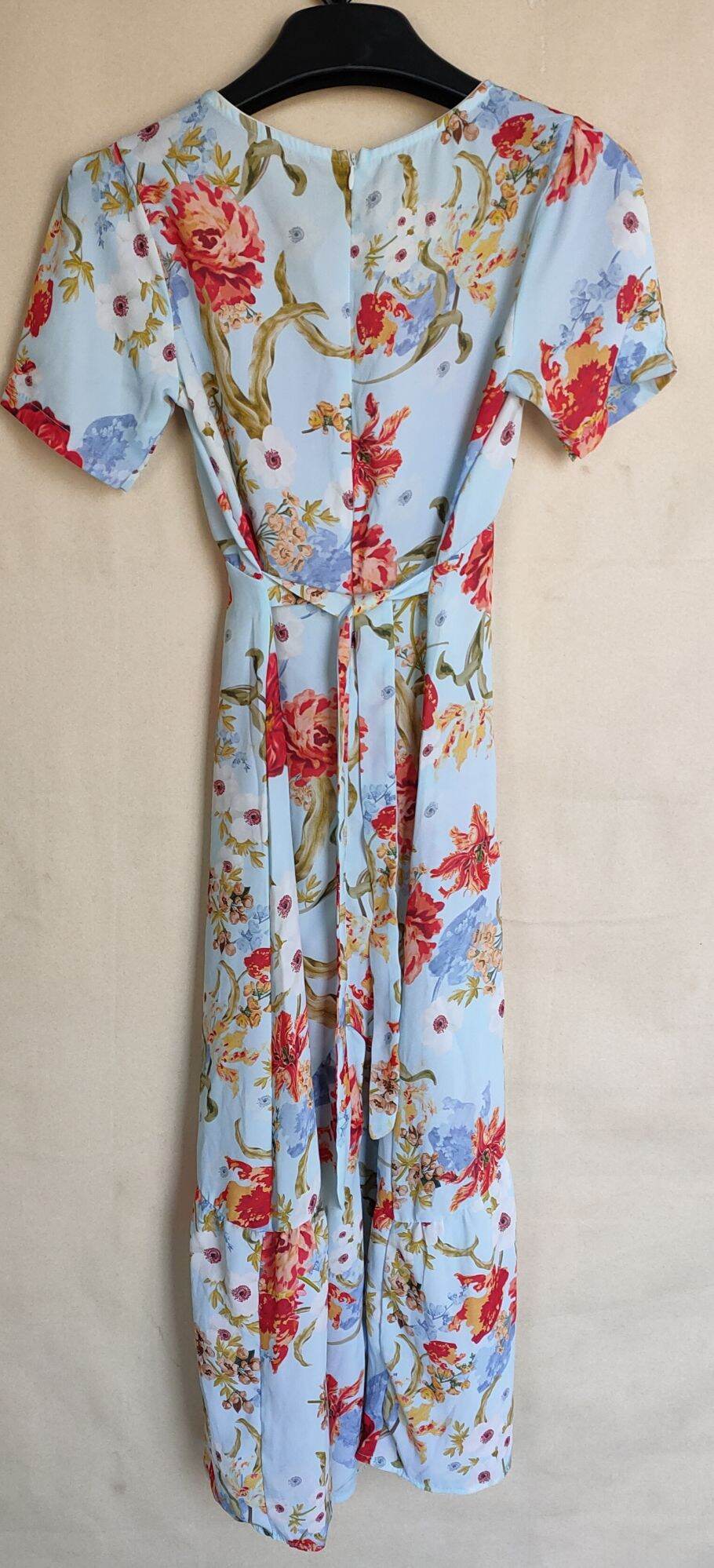 Đầm Hoa Đuôi cá Chiffon sz S, new 99%